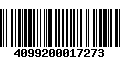 Código de Barras 4099200017273