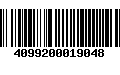 Código de Barras 4099200019048