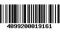 Código de Barras 4099200019161