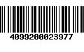 Código de Barras 4099200023977