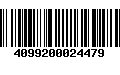 Código de Barras 4099200024479