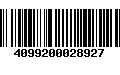 Código de Barras 4099200028927