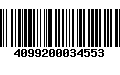 Código de Barras 4099200034553