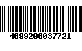 Código de Barras 4099200037721