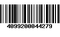 Código de Barras 4099200044279