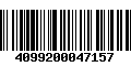 Código de Barras 4099200047157