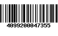 Código de Barras 4099200047355