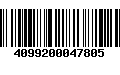 Código de Barras 4099200047805