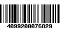 Código de Barras 4099200076829