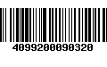 Código de Barras 4099200090320