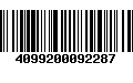 Código de Barras 4099200092287