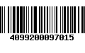 Código de Barras 4099200097015