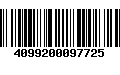 Código de Barras 4099200097725