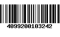 Código de Barras 4099200103242