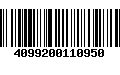 Código de Barras 4099200110950