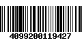 Código de Barras 4099200119427