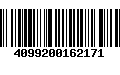 Código de Barras 4099200162171