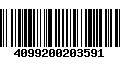 Código de Barras 4099200203591