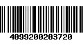 Código de Barras 4099200203720