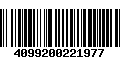 Código de Barras 4099200221977