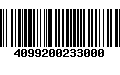 Código de Barras 4099200233000