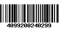 Código de Barras 4099200240299