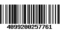 Código de Barras 4099200257761