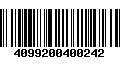 Código de Barras 4099200400242