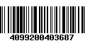 Código de Barras 4099200403687