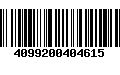 Código de Barras 4099200404615