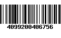 Código de Barras 4099200406756