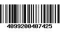 Código de Barras 4099200407425