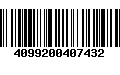 Código de Barras 4099200407432