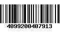 Código de Barras 4099200407913