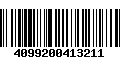 Código de Barras 4099200413211