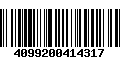 Código de Barras 4099200414317