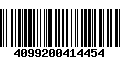 Código de Barras 4099200414454