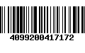 Código de Barras 4099200417172