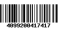 Código de Barras 4099200417417