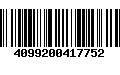 Código de Barras 4099200417752