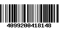 Código de Barras 4099200418148