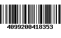 Código de Barras 4099200418353