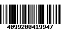 Código de Barras 4099200419947