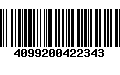 Código de Barras 4099200422343