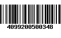 Código de Barras 4099200500348