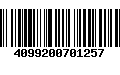 Código de Barras 4099200701257