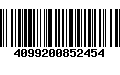 Código de Barras 4099200852454