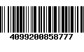 Código de Barras 4099200858777