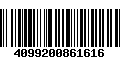 Código de Barras 4099200861616