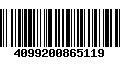 Código de Barras 4099200865119